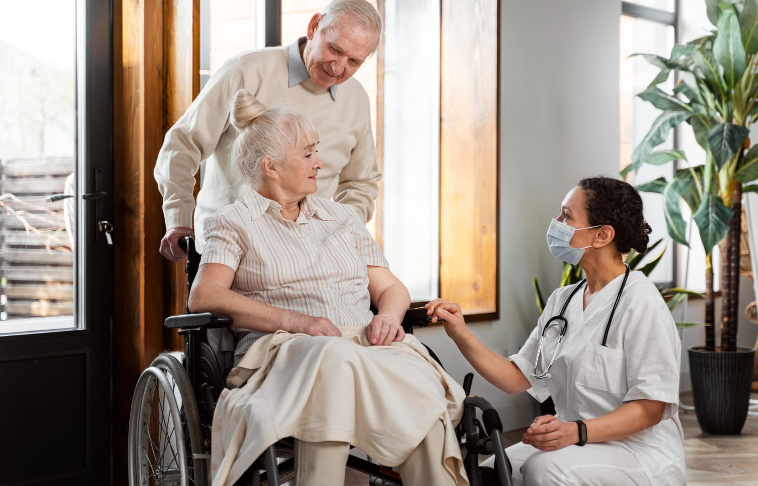 Doctor Talking with Elder Patient